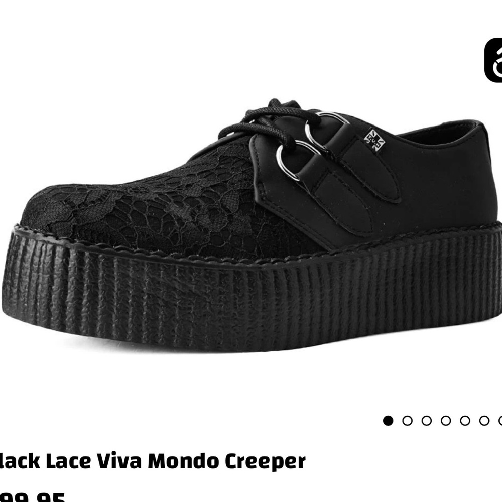 Vegan Black Lace Viva Mondo Creeper